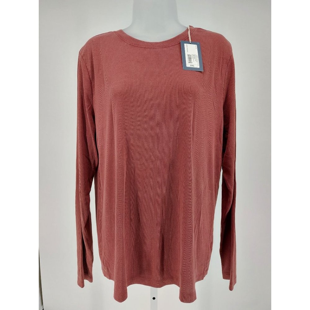 Women's Long Sleeve Slim Fit Rib T-Shirt - Universal Thread - Size XXL
